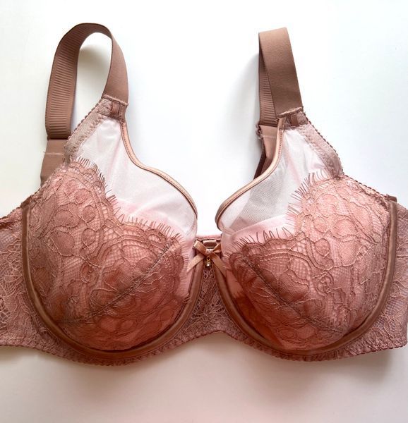 Зручний бюстгальтер без поролону на чашку D L-85D-Pink фото